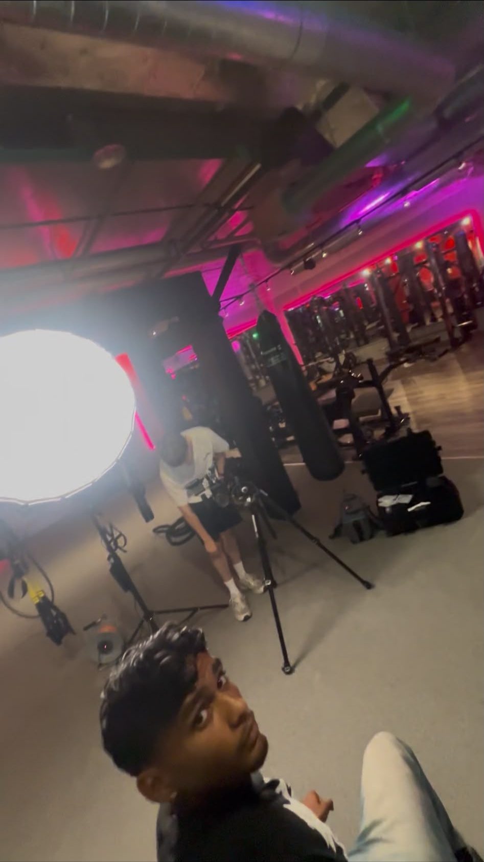 Dreh im Gym für die Hyrox Journey von clever fit